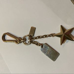 Coach Star Keychain